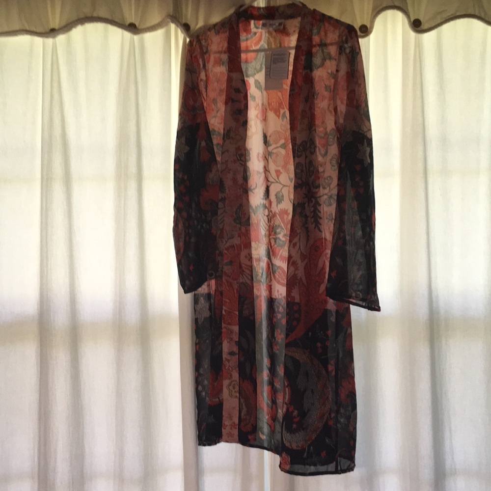 Floral duster kimono